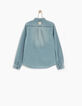Boys' faded blue denim shirt -3