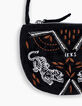 Schwarze M&auml;dchenhandtasche mit Stickerei-2
