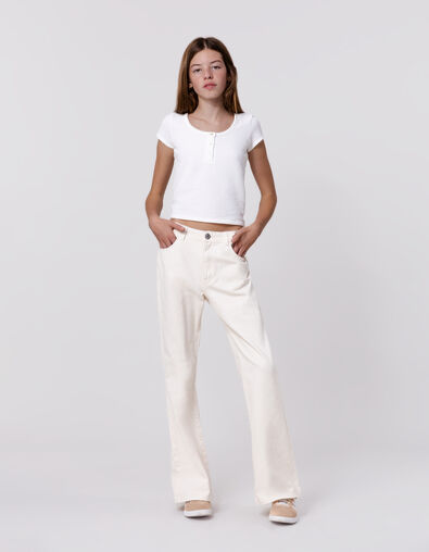 Jean FLARE beige fille - IKKS