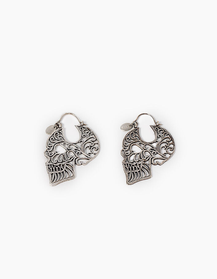 Women’s skull hoop earrings - IKKS