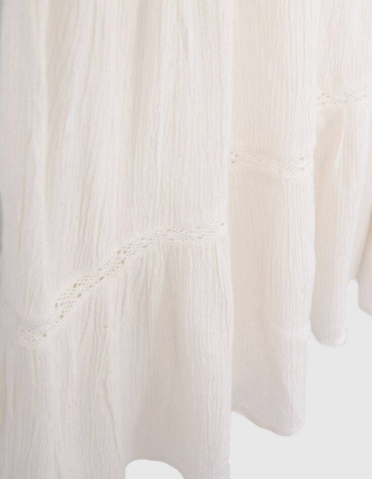 Robe blanc cass&eacute; LENZING&trade; ECOVERO&trade; fille-6