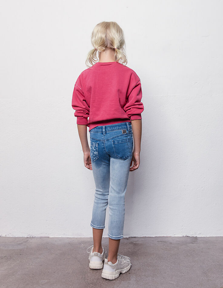 Light blue slim jeans 7/8 meisjes-2