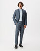 Pantalon de costume bleu TRAVEL SUIT Homme-1