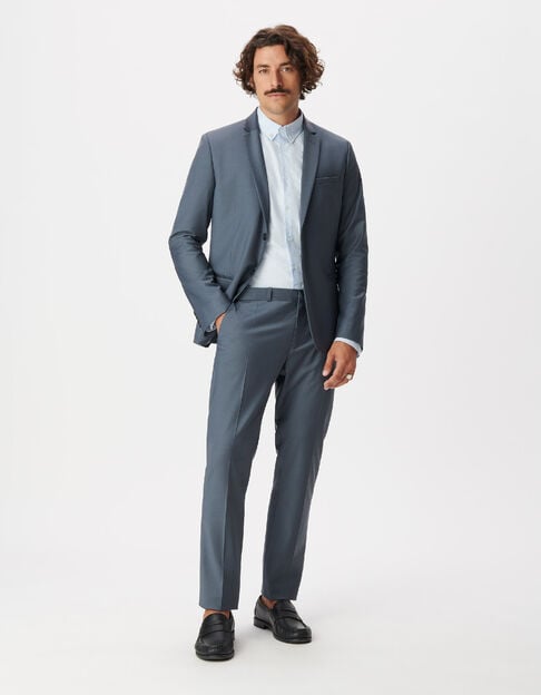 Pantalon de costume bleu TRAVEL SUIT Homme - IKKS