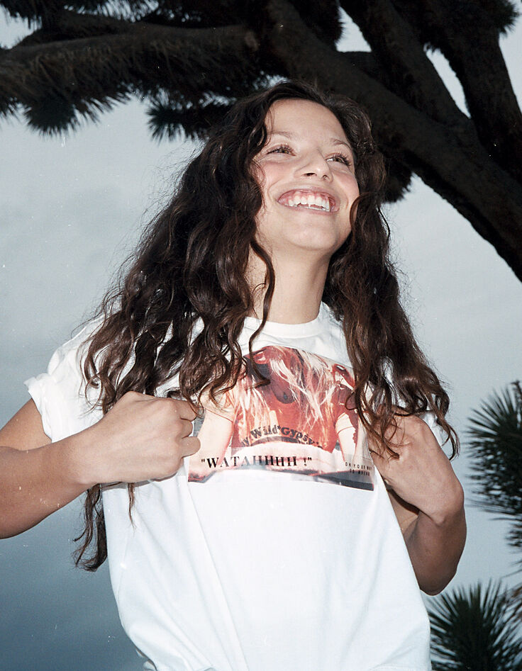Tee-shirt blanc cassé WATAHHHH ! fille-2