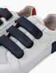 Deportivas blancas con velcro Niño-6