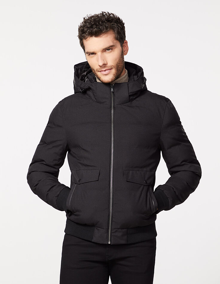 Doudoune noire esprit rock DUPONT™SORONA® Homme-3