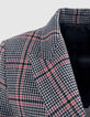 Women’s black houndstooth suit jacket-5