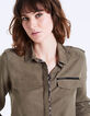 Women’s lyocell shirt, leopard+metallic bands-4