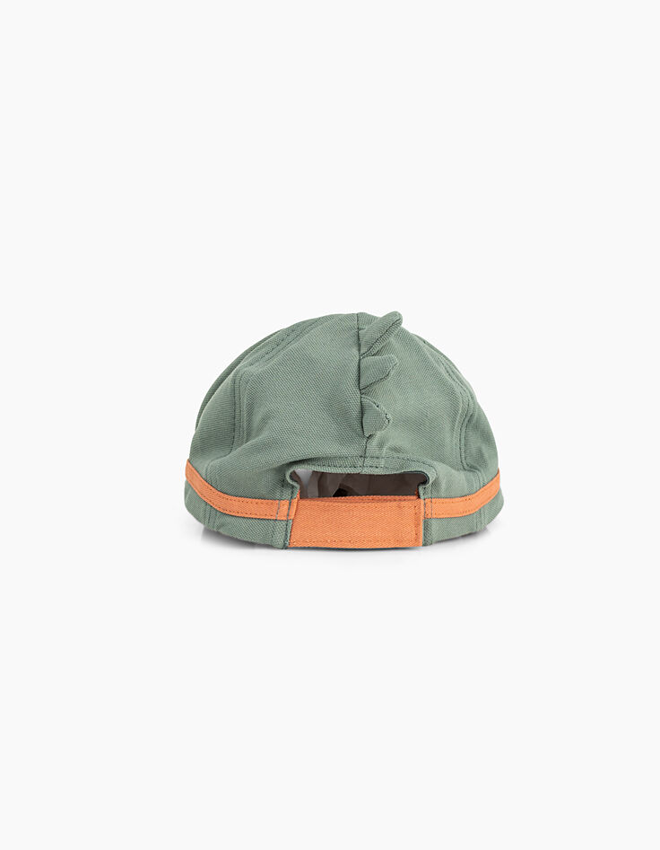 Casquette kaki bi matière bébé garçon -3