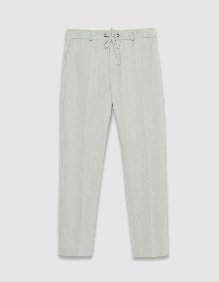 Pantalon de costume vert amande Homme-6