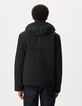 Blouson noir capuche amovible WATERPROOF Homme-3