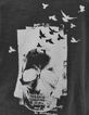 Tee-shirt en coton bio gris visuel tête de mort femme-5