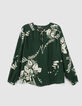 Pure Edition-Blouse verte imprimé Jungle Vibe Femme-7