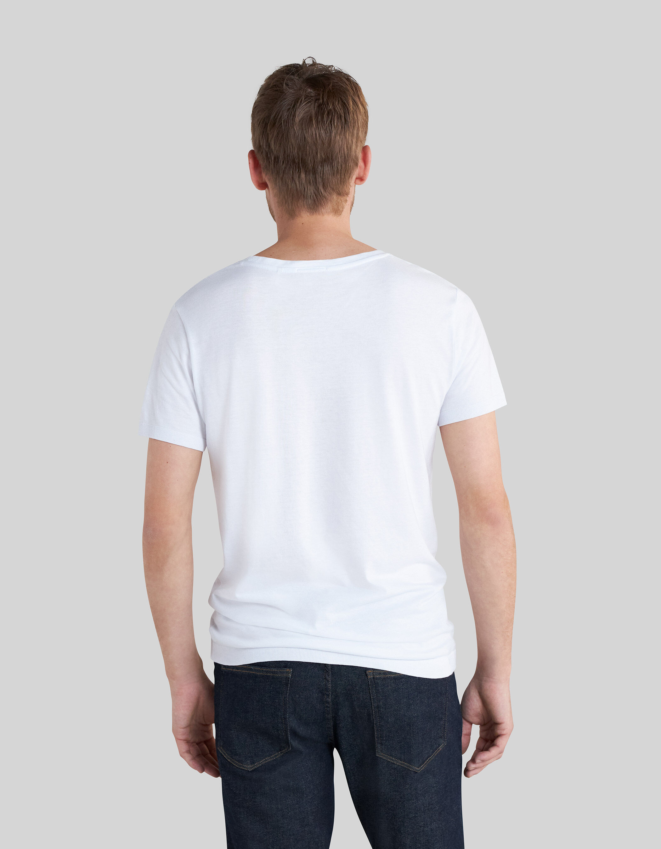 Wit t shirt katoen top