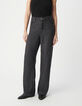 Women's Lyocell&reg; charcoal grey wide-leg jeans-2