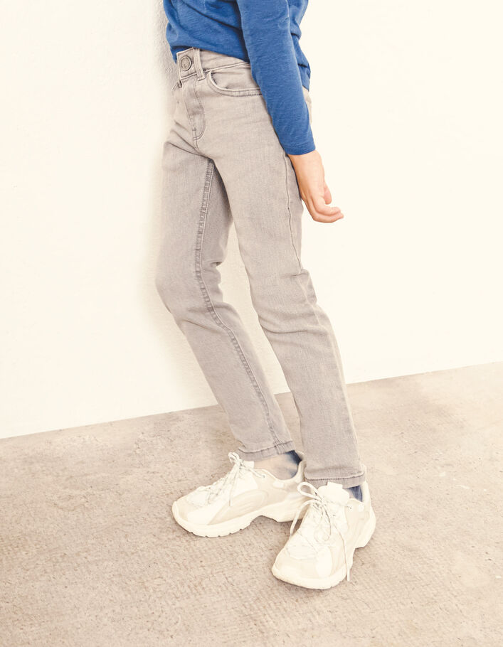 Boys’ slim grey trousers - IKKS