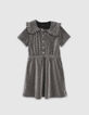 Girls’ black glittery dress-1