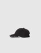Women&rsquo;s black studded corduroy cap-5