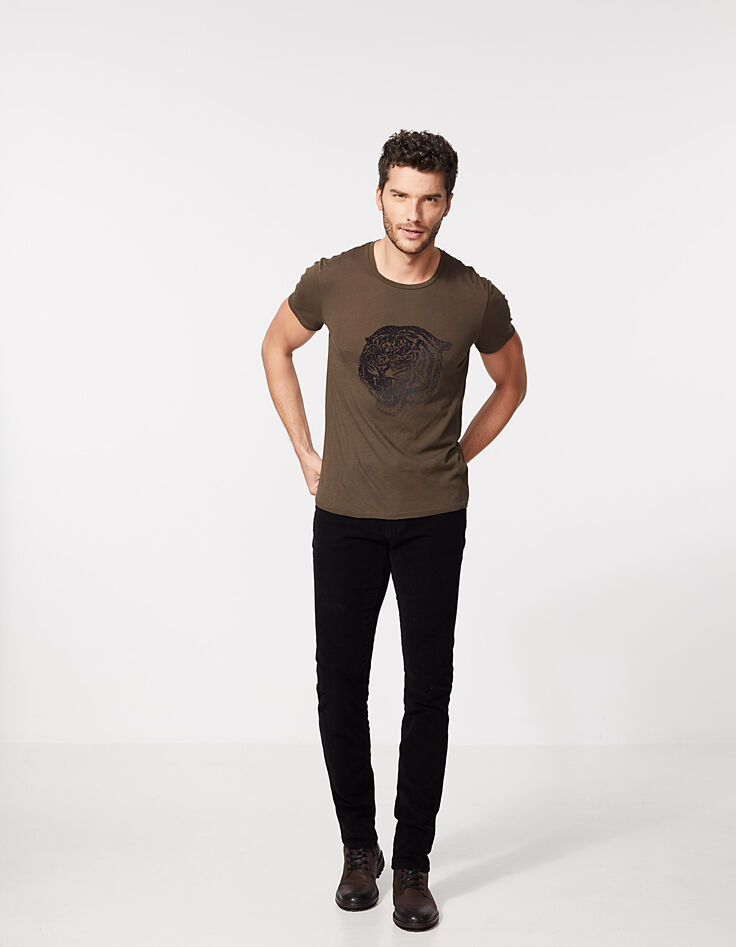 Pantalón SLIM negro de pana fina Hombre-6