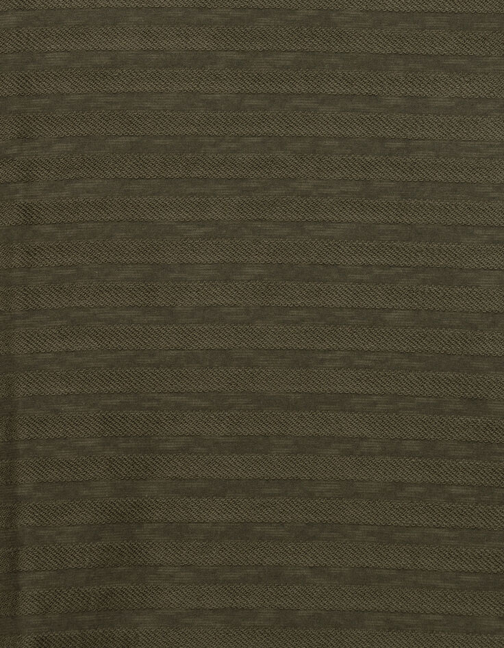 Herren-T-Shirt aus khakifarbenem Frottee-6