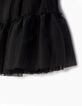 Jupe noire en tulle maxi volume fille-2