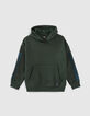 Sudadera verde ingl&eacute;s maxi letras mangas ni&ntilde;o -1