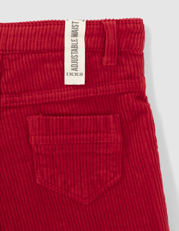 Shorts rojo claro pana niña-6