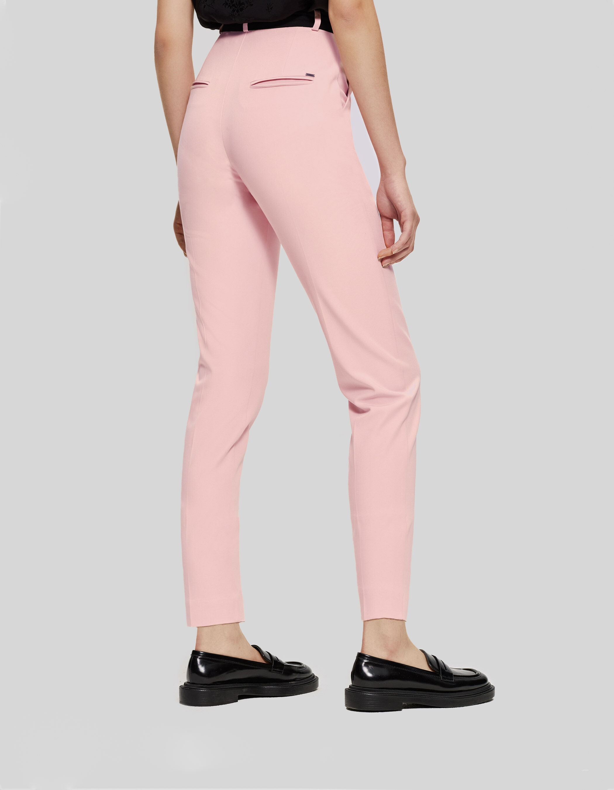 Pale pink on sale cigarette trousers