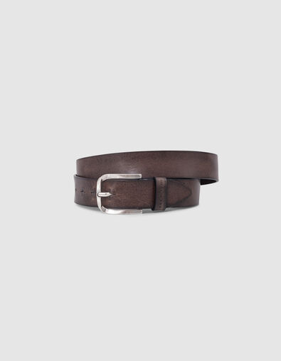 Ceinture laurier cuir certifi&eacute; Homme - IKKS