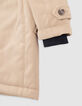 Trench beige avec parementure capuche garçon-6
