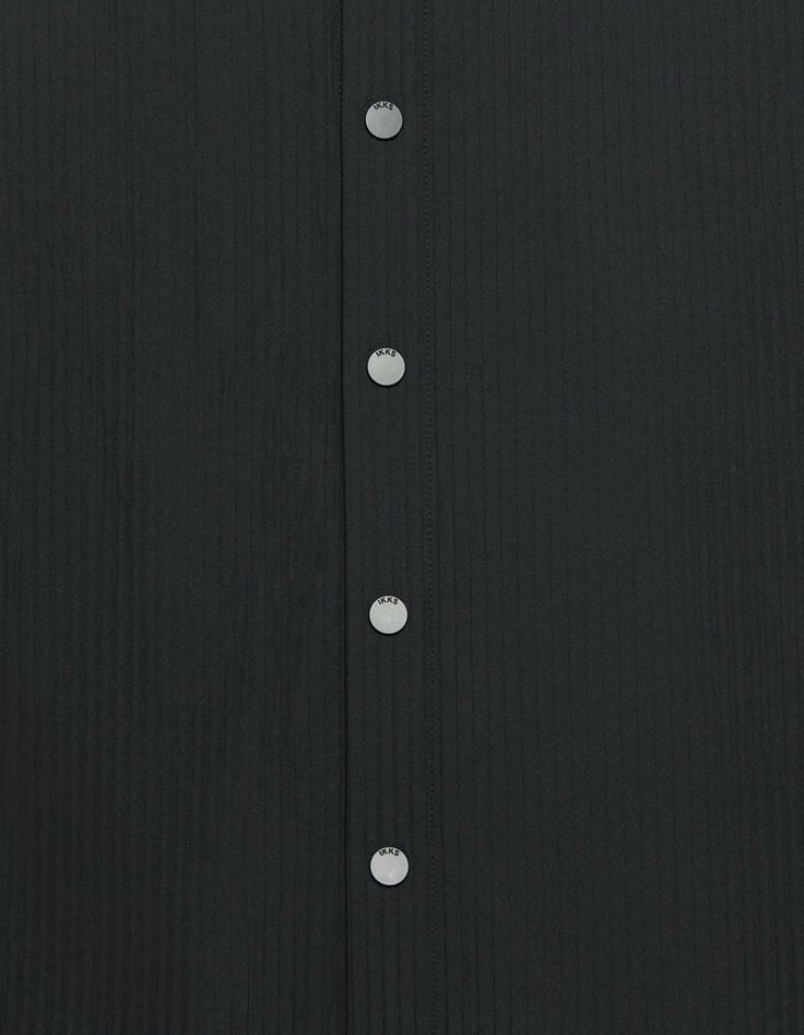 Schwarzes Herrenoberhemd gesteppt WATERPROOF-7 Schwarzes Herrenoberhemd gesteppt WATERPROOF-7