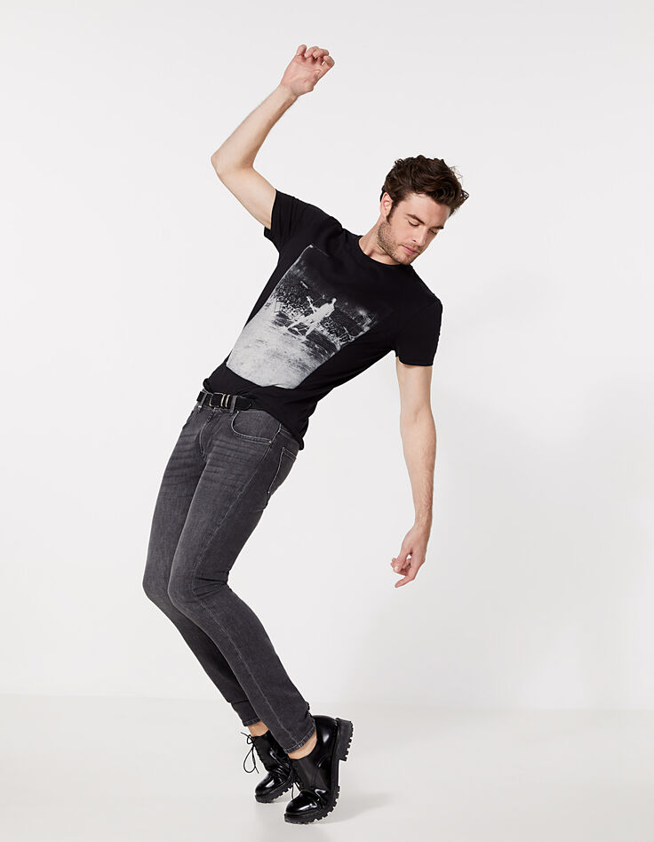 Antracietgrijze SKINNY jeans Casa IKKS BETTER Heren-1