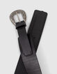 Women’s black belt with Western buckle-4