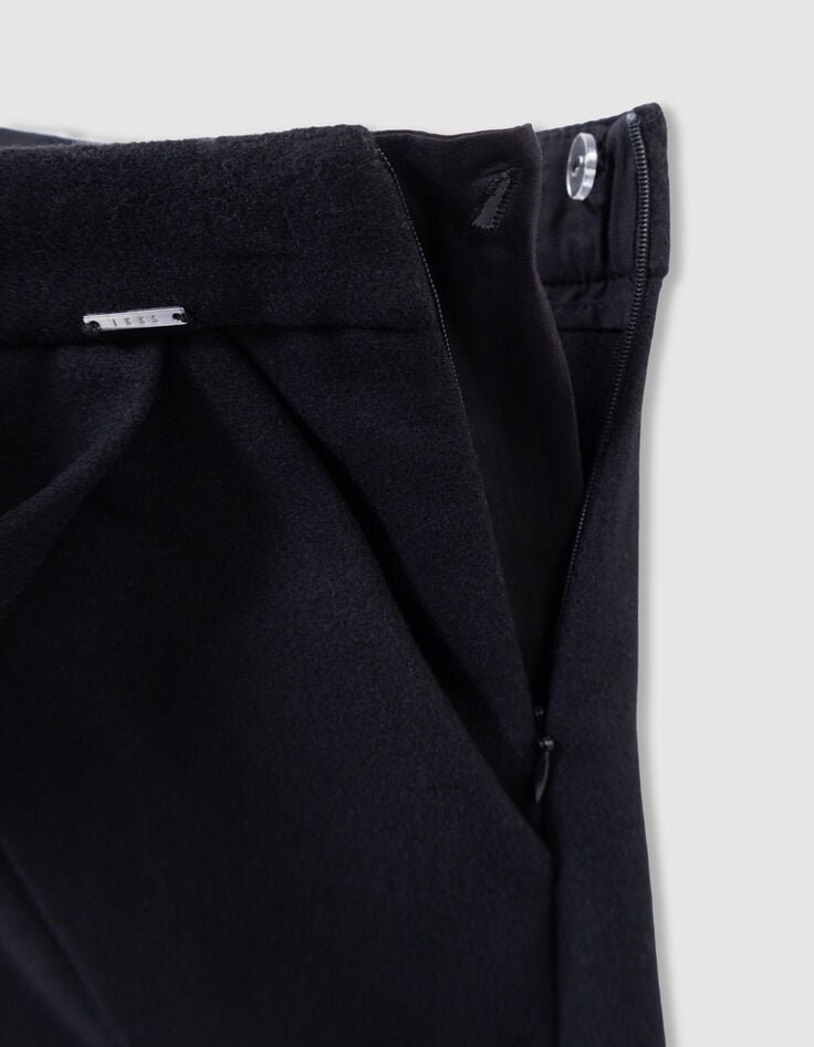 Jupe-short noire lainage fille-7 Jupe-short noire lainage fille-7