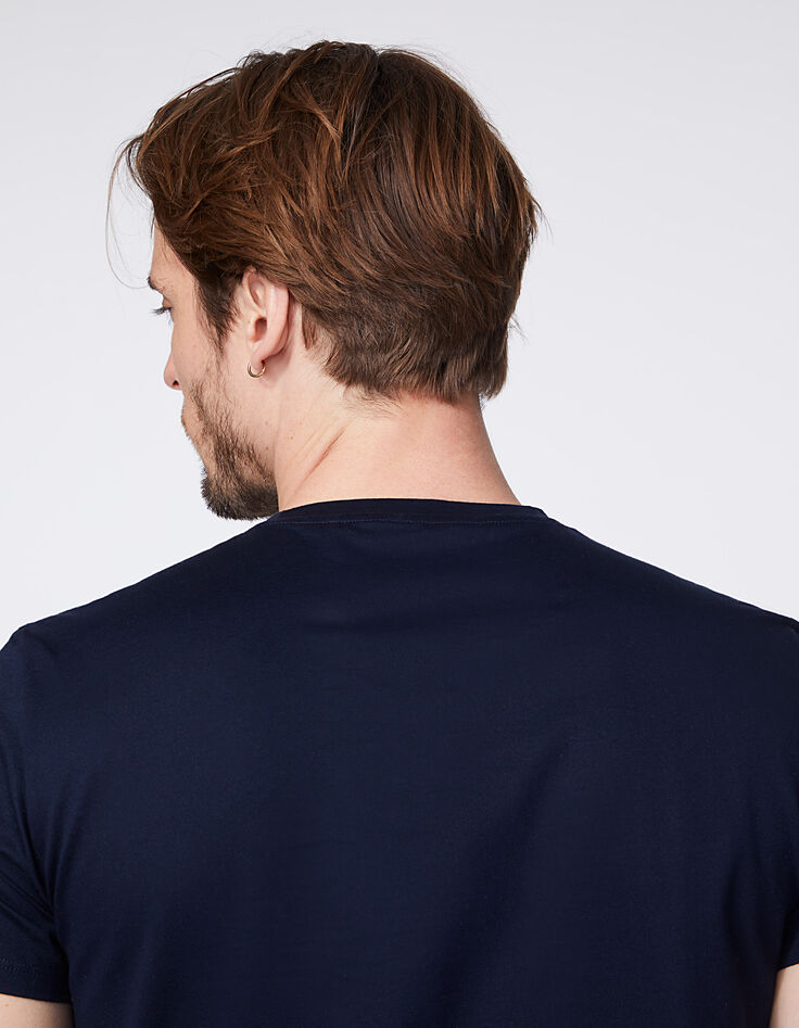 Camiseta marina visual cambiante Tokyo Heritage Hombre -4