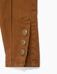 Treggings fauve à pressions bas de jambes fille-5