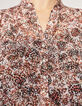 Blouse en voile recyclé imprimé papillons femme-4