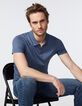 Polo stone jacquard chevrons Homme-1