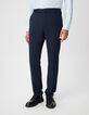 Elegante marine keperstof herenbroek-2