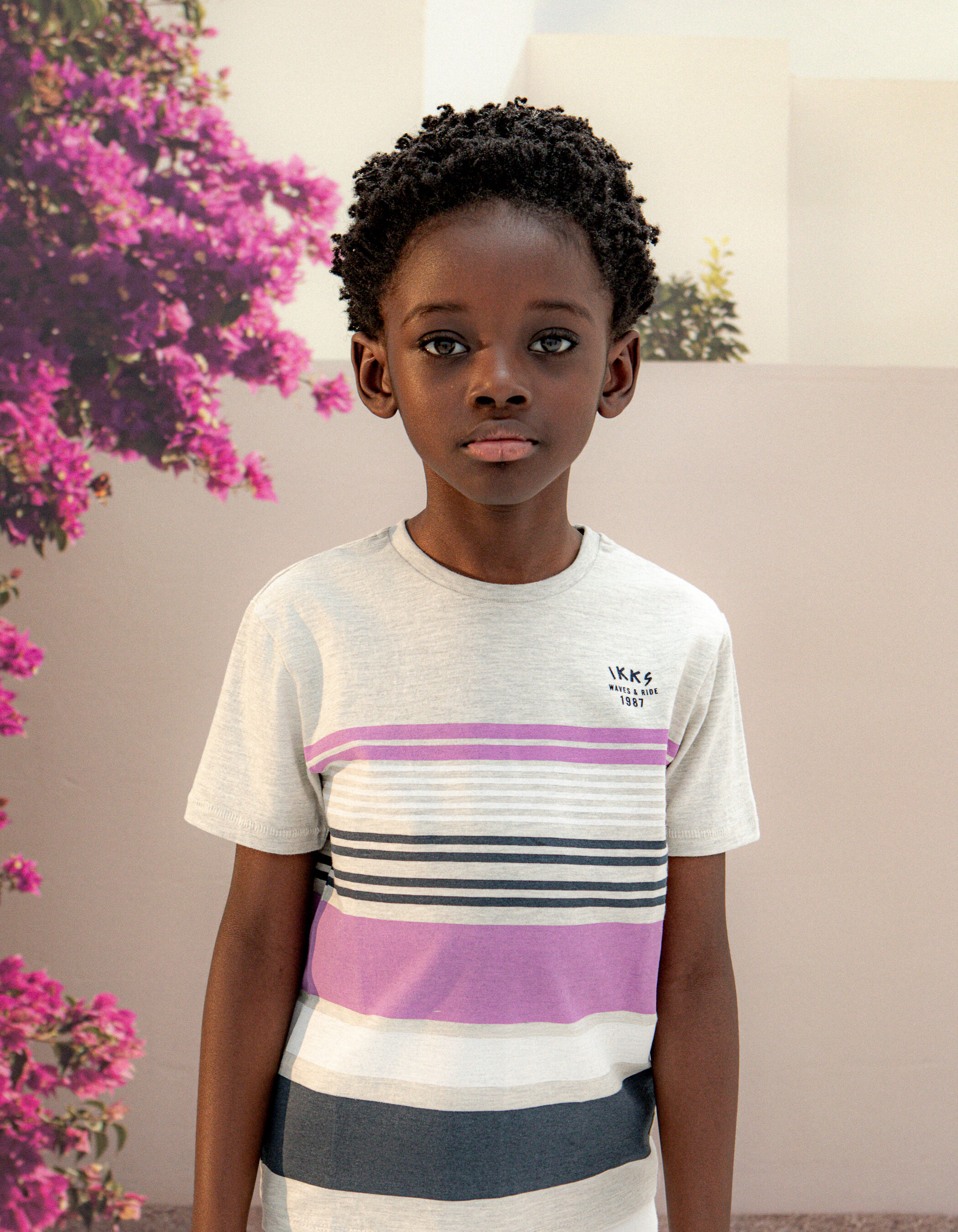 Camiseta de rayas niño best sale