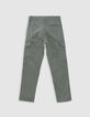 Pantalon BATTLE kaki poche zippée garçon-4