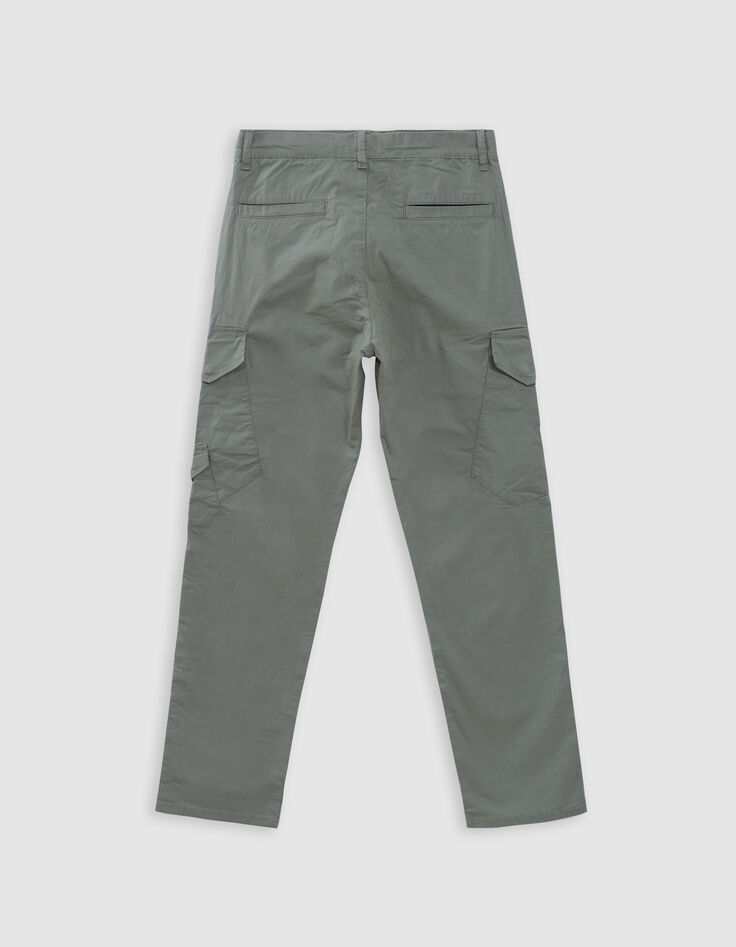 Pantalon BATTLE kaki poche zippée garçon-4