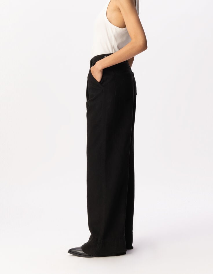 Jean large noir Pénélope Femme-6 Jean large noir Pénélope Femme-6