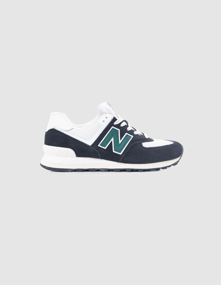 NEW BALANCE 574 Zapatillas deportivas azul marino y verde para hombre-1
