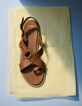 Women's camel leather sandals entredoigt plates-6
