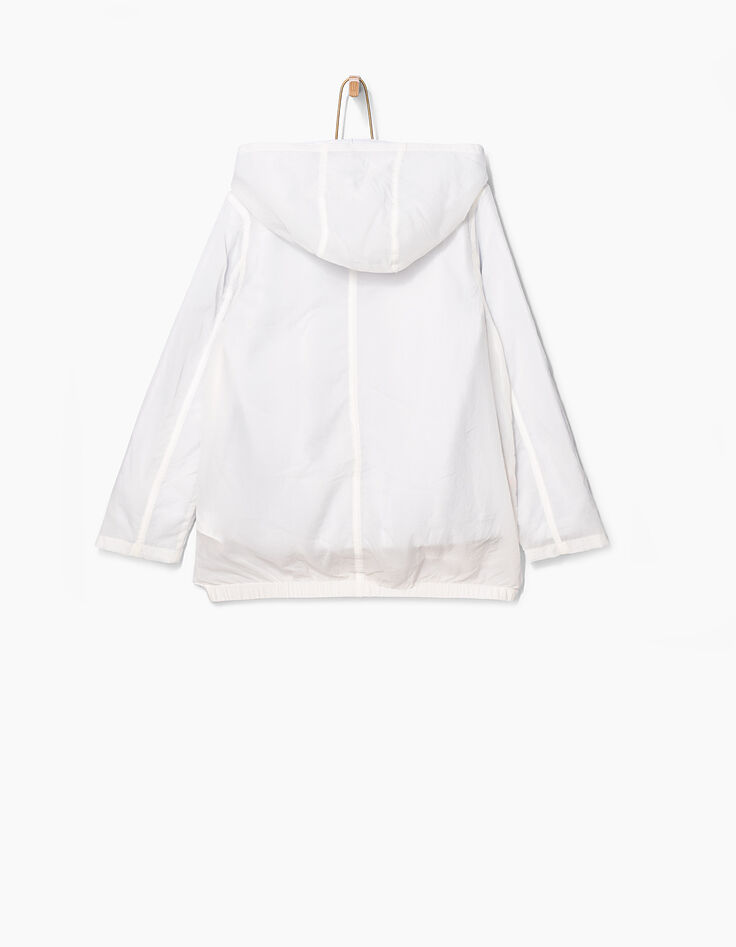 Coupe-vent 2 en 1 blanc cassé et cardigan fille-4