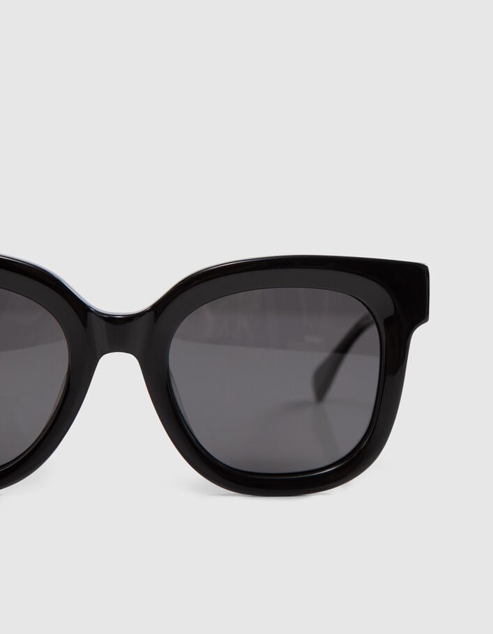 Women’s black oversize butterfly frame sunglasses-4
