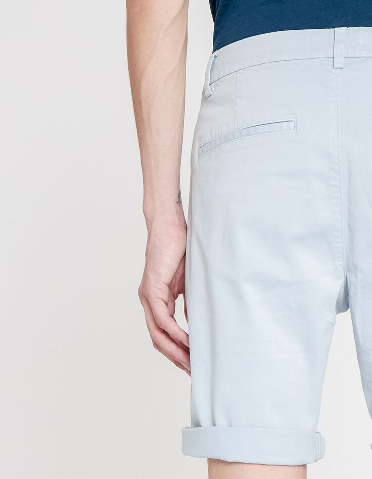 Azuur chino-bermuda TAPERED Heren-4