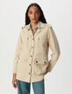Veste saharienne beige broderies épaules Femme-2